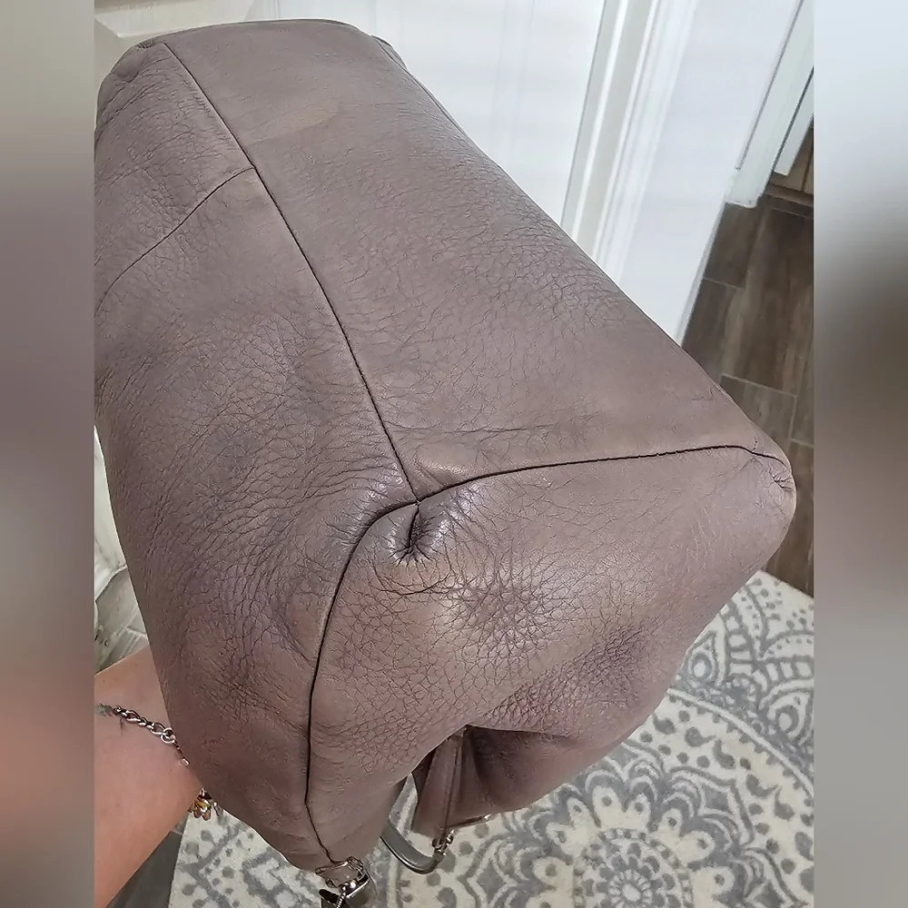 Coach Pebbled Leather Madison Phoebe In Taupe Preloved - Picture 16 of 16